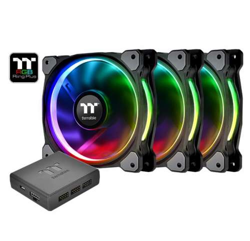 Thermaltake Riing 12 RGB Plus TT Premium Edition 3 Pack (3x120mm, 500-1500 RPM)-260889