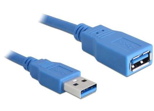 Delock Przedłużacz USB-A M/F 3.0 5M niebieski   82541-385683