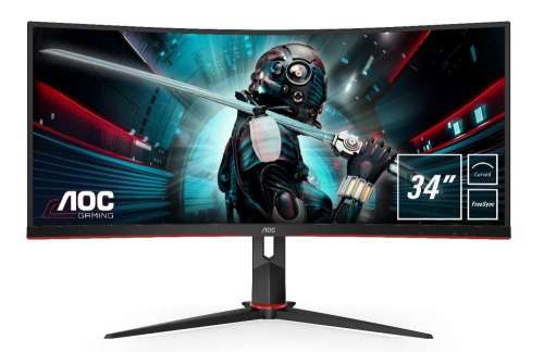 AOC Monitor CU34G2/BK 34 cale VA 100Hz 1ms HDMIx2 DP regulacja wysokości-15853