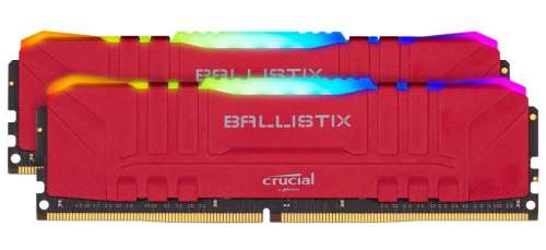 CRUCIAL Pamięć DDR4 Ballistix RGB 32/3600 (2*16GB) CL16 Czerwona-1106050