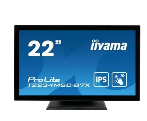 IIYAMA Monitor wielkoformatowy  21.5 cala T2234MSC-B7X POJ.10PKT.IP65,HDMI,DP,350cd,7H-1062107