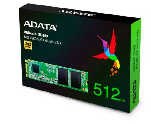 Adata Dysk SSD Ultimate SU650 512G M.2 TLC 3D 2280 SATA-1170308