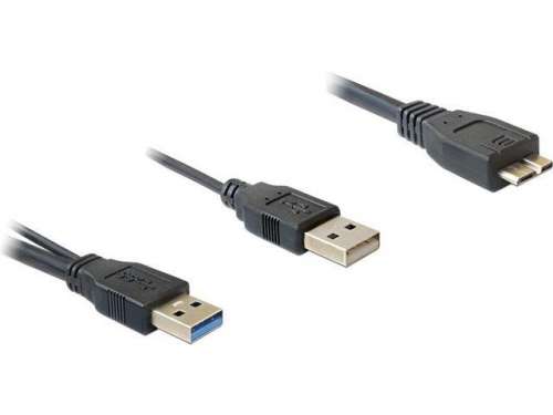 Delock Kabel USB 3.0 AM x2 BM Micro USB 20cm-8560