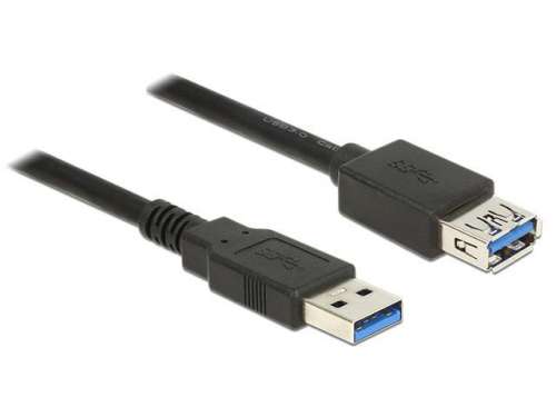 Delock Przedłużacz USB 3.0 1.5m AM-AF czarny-8613