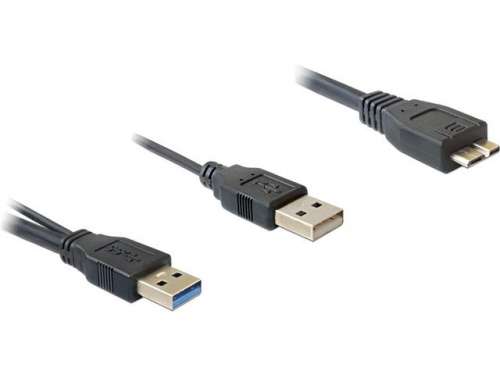 Delock Kabel USB 3.0 AM x2 BM Micro USB 20cm-191764