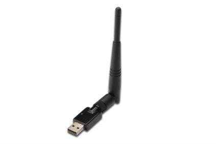 Mini karta sieciowa bezprzewodowa WiFi 300N 300Mbps na USB 2.0 z anteną-25798