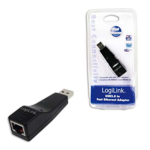 LogiLink Adapter USB 2.0 do Fast Ethernet (RJ45)-10603