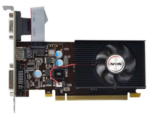 AFOX Karta graficzna - Geforce GT210 1GB DDR2 64Bit DVI HDMI VGA LP Fan V7-1601324