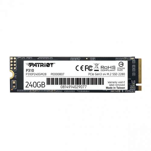 Patriot Dysk SSD P310 240GB M.2 2280 1700/1000 PCIe NVMe Gen3 x 4-2148041