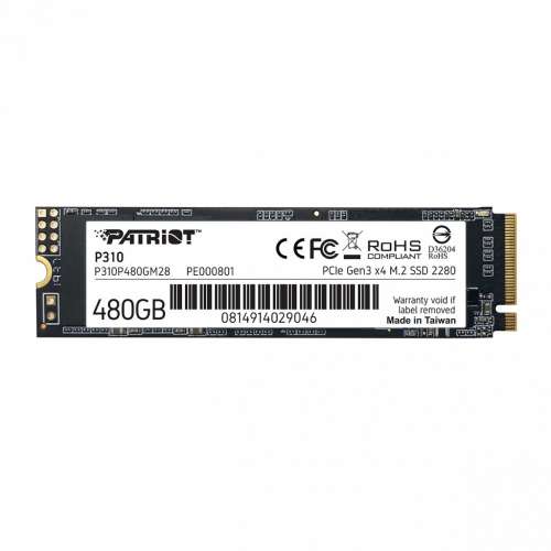 Patriot Dysk SSD P310 480GB M.2 2280 1700/1500 PCIe NVMe Gen3 x 4-2148050