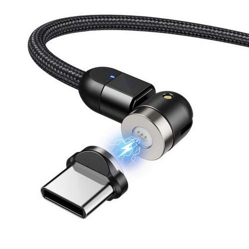 Magnetyczny kabel USB C 3w1 1m kątowy MCE474 -2182658