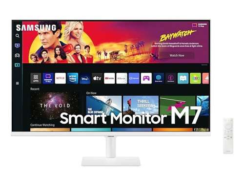 Samsung Monitor 32 cale LS32BM701UUXEN VA 3840x2160 UHD 16:9 2xHDMI/1xUSB-C (65W) 4 ms (GTG) głośniki płaski biały SMART-2246396