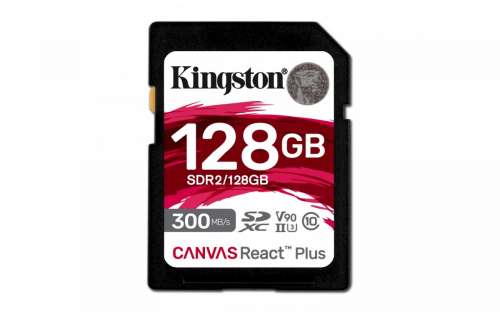 Kingston Karta pamięci SD 128GB Canvas React Plus 300/260 UHS-II U3-2252834