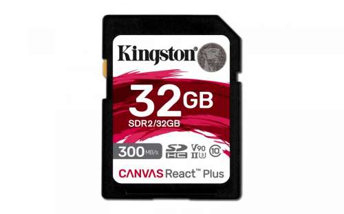 Kingston Karta pamięci SD 32GB Canvas React Plus 300/260 UHS-II U3-2252837