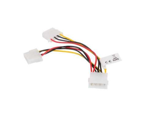 Kabel rozdzielacz zasilania 1xHDD - 2xHDD 15cm-9931