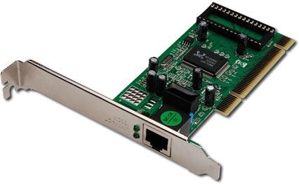 Digitus Karta sieciowa przewodowa PCI do Gigabit 10/100/1000Mbps, Low Profile-183983