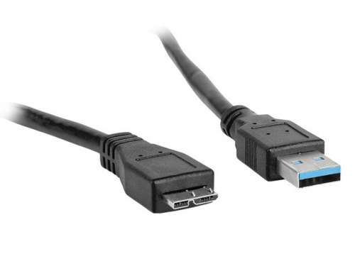 Kabel microUSB (M) -> USB-A (M) 3.0 OEM-0008 0.5m czarny-1098436