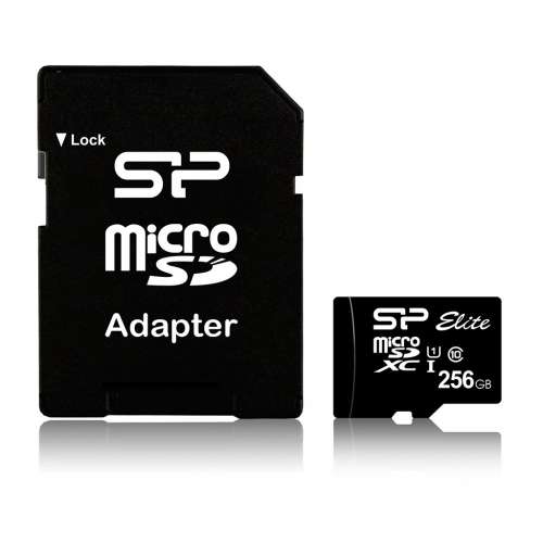 Silicon Power Karta microSDXC 256GB U1 10MB/S CL10 elite + adapter-2914640