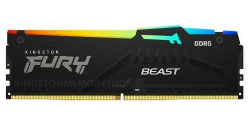 Pamięć DDR5 Fury Beast Black RGB  16GB(1*16GB)/5200  CL36 -2955890