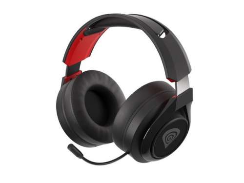 Genesis Słuchawki Selen 400 z mikrofonem bezprzewodowe czarno-czerwone-3025151